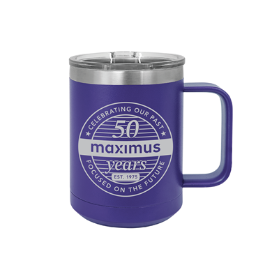 50th Anniversary 15oz Travel Mug